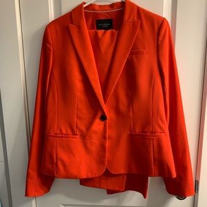 Red Banana Republic Washable Wool Power Suit